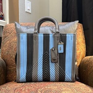 SOLD Coach Rogue 31 Quilted Upcrafted Multi/Blk Suede interior